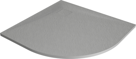 Mexen Bert brodzik półokrągły SMC 90 x 90 cm, szary - 4KR619090