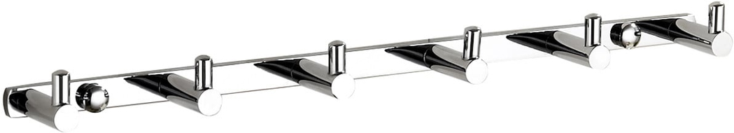 Mexen haczyk na ręcznik z sześcioma uchwytami, chrom - 709166-00