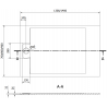 Mexen Otto brodzik prostokątny SMC 130 x 80 cm, biały - 4N108013