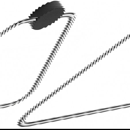 Mexen Aron wieszak na ręcznik, czarny/chrom - 7088132-07