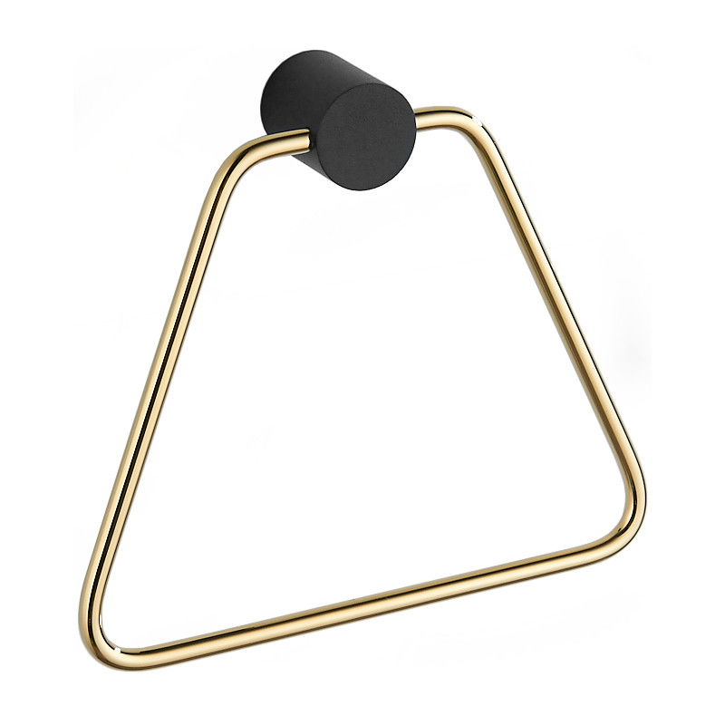 Mexen Aron wieszak na ręcznik, czarny/złoty - 7088132-57