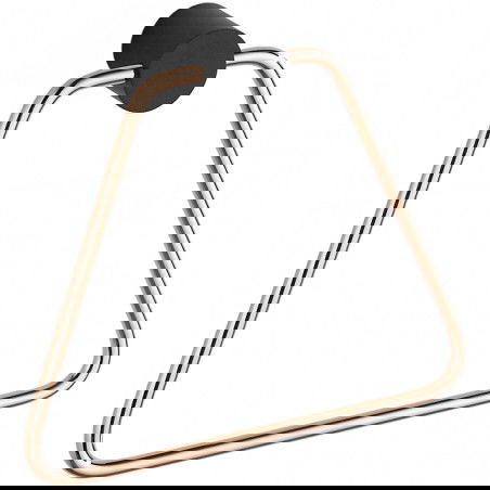 Mexen Aron wieszak na ręcznik, czarny/różowe złoto - 7088132-67