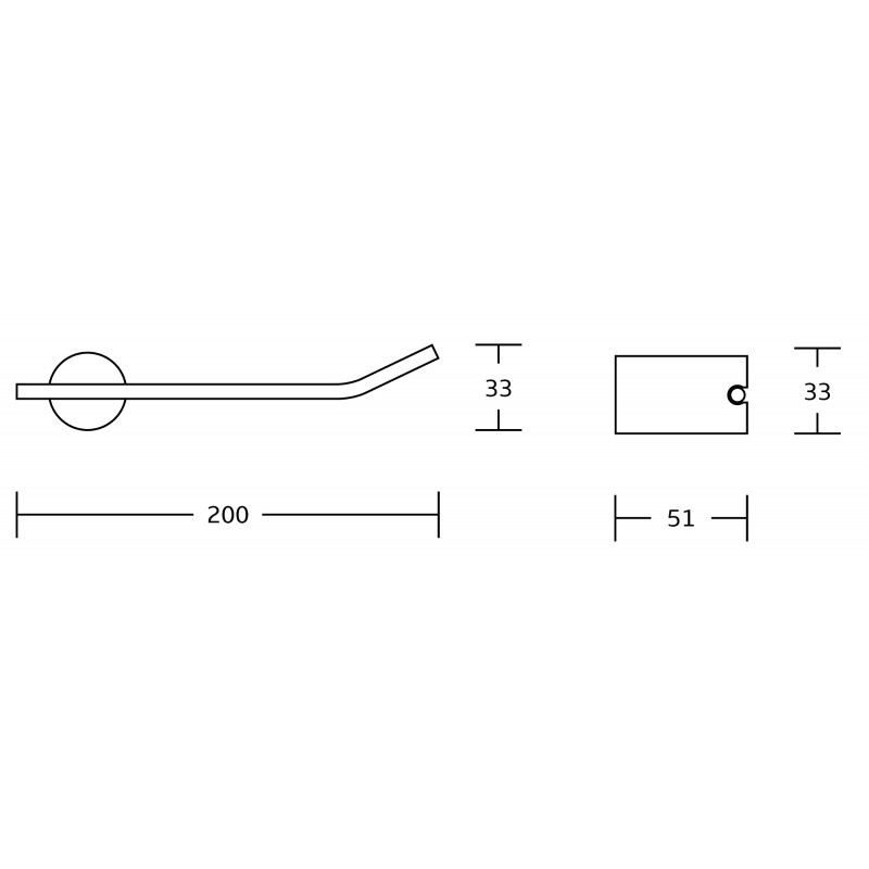 Mexen Aron uchwyt na papier toaletowy, czarny/chrom - 7088133-07