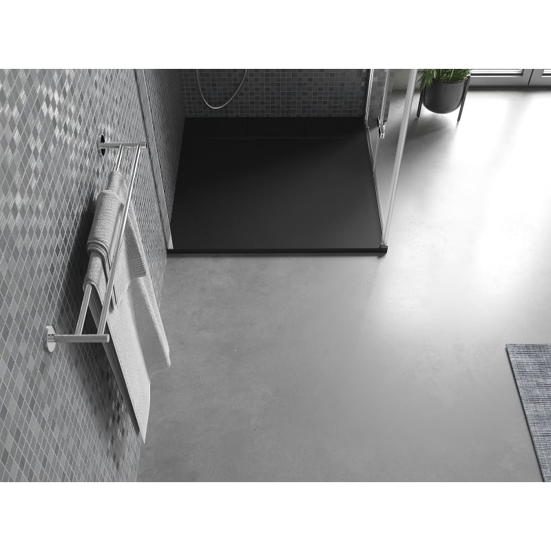 Mexen Otto brodzik kwadratowy SMC 80 x 80 cm, czarny - 4N708080