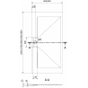 Mexen Egon brodzik prostokątny SMC 170 x 80 cm, biały - 4R108017
