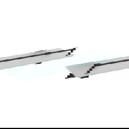 Mexen Dalia wisząca półka szklana, czarna - 7017337-70