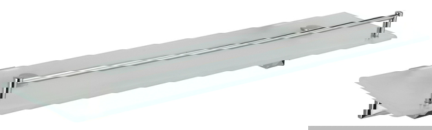 Mexen Dalia wisząca półka szklana, chrom - 7017337-00