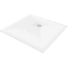 Mexen Stone+ brodzik kompozytowy kwadratowy 70 x 70 cm, biały, maskownica biała - 44107070-W