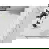 Mexen Stone+ brodzik kompozytowy prostokątny 180 x 90 cm, biały, maskownica biała - 44109018-W