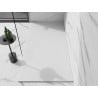 Mexen Stone+ brodzik kompozytowy prostokątny 200 x 90 cm, biały, maskownica biała - 44109020-W