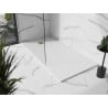 Mexen Stone+ brodzik kompozytowy prostokątny 160 x 80 cm, biały, maskownica złota - 44108016-G