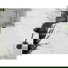 Mexen Stone+ brodzik kompozytowy prostokątny 160 x 80 cm, biały, maskownica czarna - 44108016-B