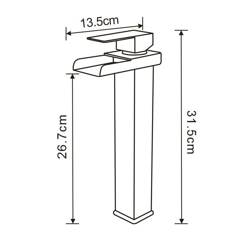 Mexen Hydra bateria umywalkowa wysoka, złota - 744910-50