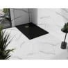 Mexen Stone+ brodzik kompozytowy prostokątny 120 x 90 cm, czarny, maskownica złota - 44709012-G