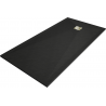Mexen Stone+ brodzik kompozytowy prostokątny 200 x 90 cm, czarny, maskownica złota - 44709020-G