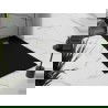 Mexen Stone+ brodzik kompozytowy prostokątny 180 x 90 cm, czarny, maskownica złota - 44709018-G