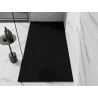 Mexen Stone+ brodzik kompozytowy prostokątny 180 x 70 cm, czarny, maskownica czarna - 44707018-B