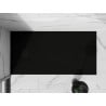 Mexen Stone+ brodzik kompozytowy prostokątny 180 x 80 cm, czarny, maskownica czarna - 44708018-B