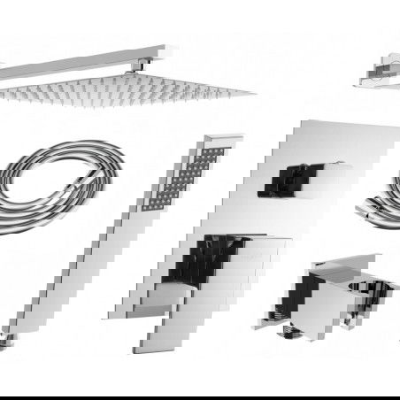 Mexen Uno DR02 zestaw prysznicowy podtynkowy, chrom - 71435DR02-00