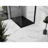 Mexen Stone+ brodzik kompozytowy prostokątny 120 x 90 cm, czarny, maskownica czarna - 44709012-B