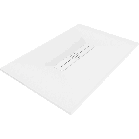 Mexen Toro brodzik prostokątny SMC 140 x 90 cm, biały, maskownica biała - 43109014-W