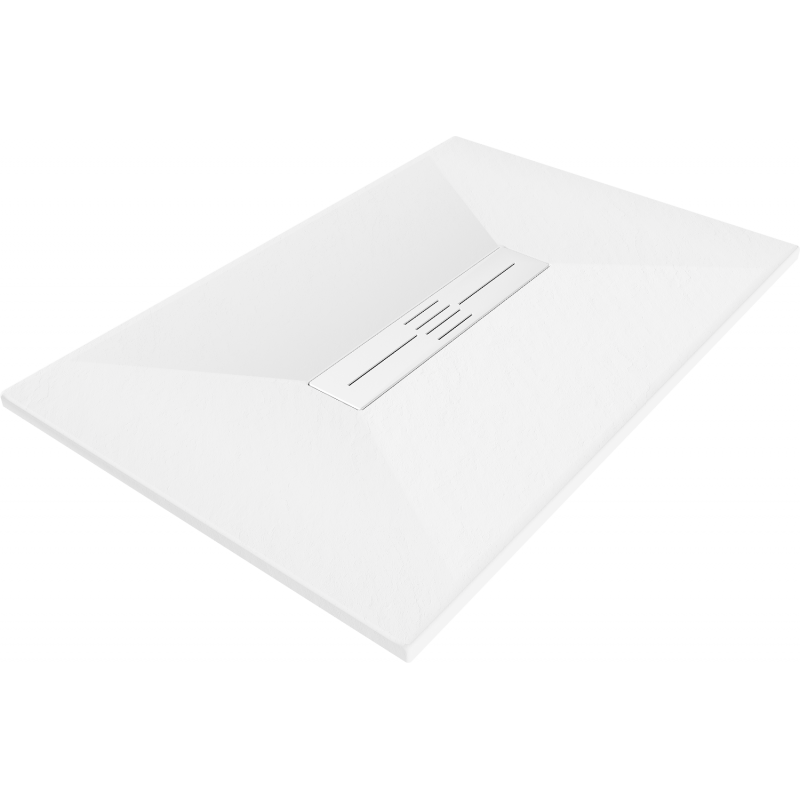 Mexen Toro brodzik prostokątny SMC 120 x 90 cm, biały, maskownica biała - 43109012-W