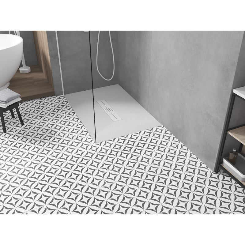 Mexen Toro brodzik prostokątny SMC 120 x 90 cm, biały, maskownica biała - 43109012-W
