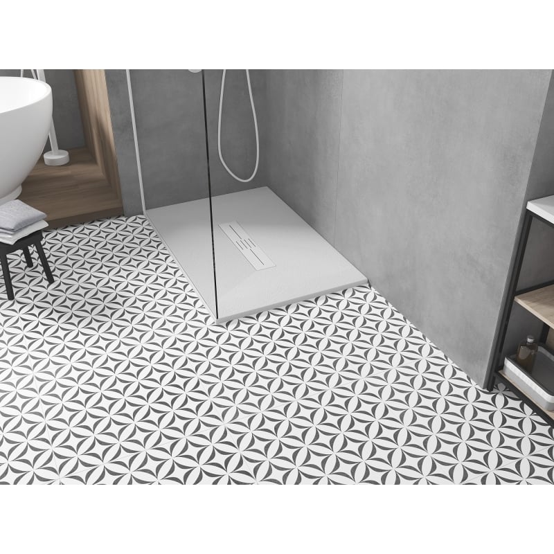 Mexen Toro brodzik prostokątny SMC 120 x 90 cm, biały, maskownica biała - 43109012-W