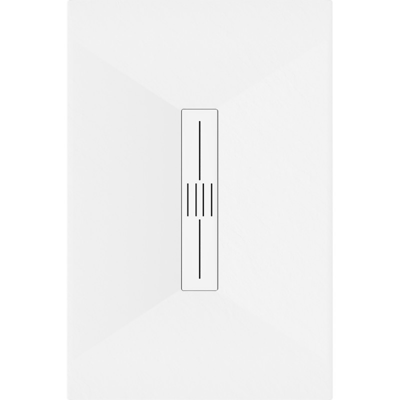 Mexen Toro brodzik prostokątny SMC 110 x 80 cm, biały, maskownica biała - 43108011-W