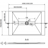 Mexen Toro brodzik prostokątny SMC 120 x 90 cm, biały, maskownica biała - 43109012-W