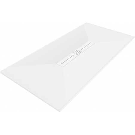 Mexen Toro brodzik prostokątny SMC 160 x 70 cm, biały, maskownica biała - 43107016-W