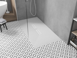 Mexen Toro brodzik prostokątny SMC 180 x 80 cm, biały, maskownica biała - 43108018-W