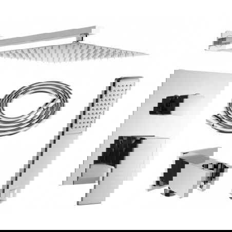 Mexen Uno DR72 zestaw prysznicowy podtynkowy, chrom - 71435DR72-00