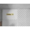 Mexen Toro brodzik prostokątny SMC 140 x 70 cm, biały, maskownica złota - 43107014-G