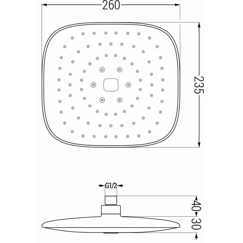Mexen Uno DR33 zestaw prysznicowy podtynkowy, chrom - 71435DR33-00