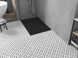 Mexen Toro brodzik prostokątny SMC 120 x 90 cm, czarny, maskownica czarna - 43709012-B