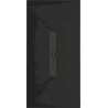 Mexen Toro brodzik prostokątny SMC 200 x 80 cm, czarny, maskownica czarna - 43708020-B