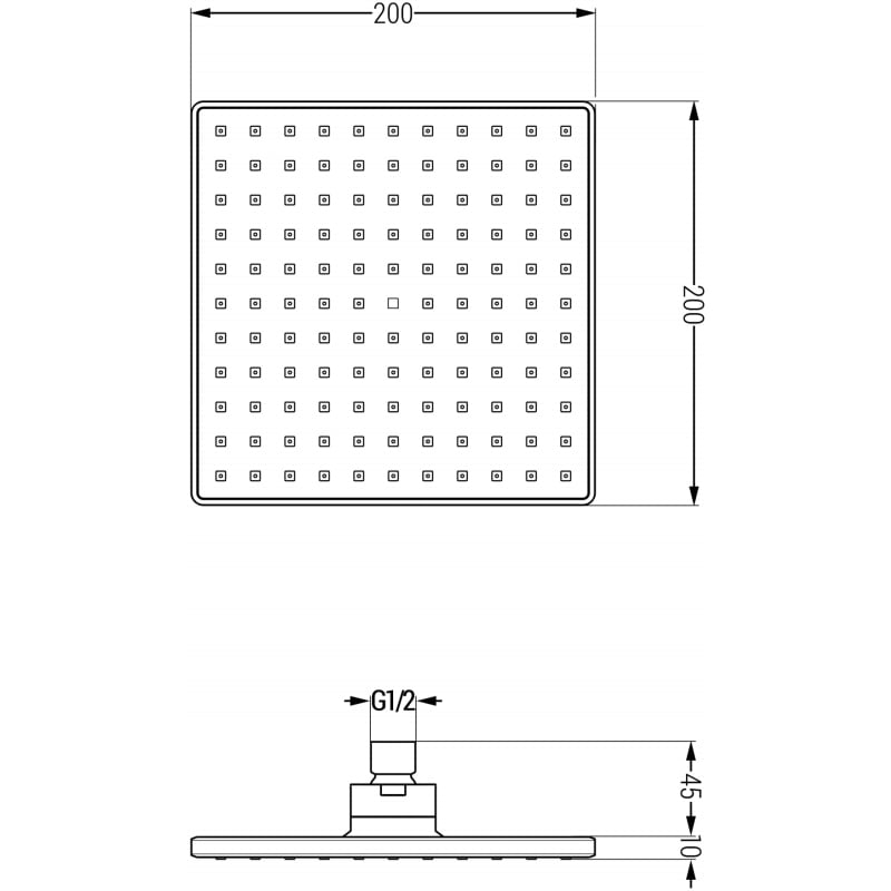 Mexen Uno DR45 zestaw prysznicowy podtynkowy, chrom - 71435DR45-00
