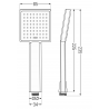 Mexen Uno DR45 zestaw prysznicowy podtynkowy, złoty - 71435DR45-50