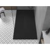 Mexen Toro brodzik prostokątny SMC 170 x 70 cm, czarny, maskownica czarna - 43707017-B