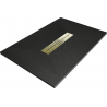 Mexen Toro brodzik prostokątny SMC 100 x 70 cm, czarny, maskownica złota - 43707010-G