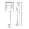 Mexen Uno DR45 zestaw prysznicowy podtynkowy, czarny - 71435DR45-70