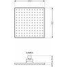 Mexen Uno DR45 zestaw prysznicowy podtynkowy, czarny - 71435DR45-70