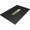 Mexen Toro brodzik prostokątny SMC 140 x 70 cm, czarny, maskownica złota - 43707014-G