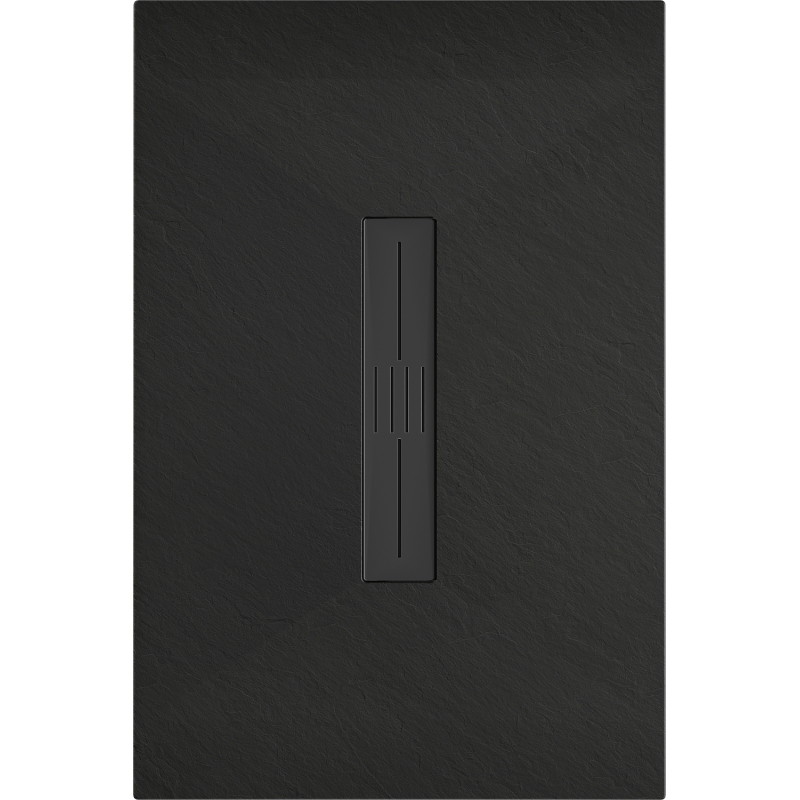 Mexen Toro brodzik prostokątny SMC 140 x 70 cm, czarny, maskownica czarna - 43707014-B