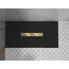 Mexen Toro brodzik prostokątny SMC 180 x 80 cm, czarny, maskownica złota - 43708018-G