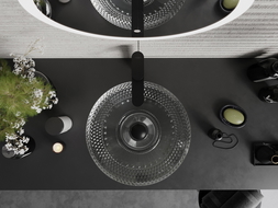 Mexen Heba szklana umywalka nablatowa 45 x 45 cm, transparent - 24064500