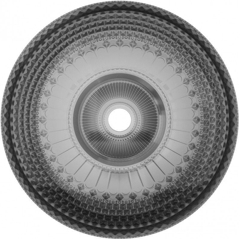 Mexen Heba szklana umywalka nablatowa 45 x 45 cm, czarna  - 24064570