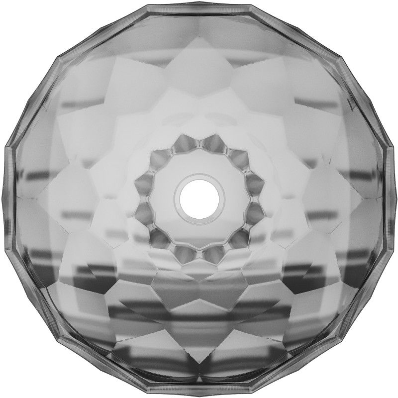 Mexen Inga szklana umywalka nablatowa 44 x 44 cm, czarna - 24074470