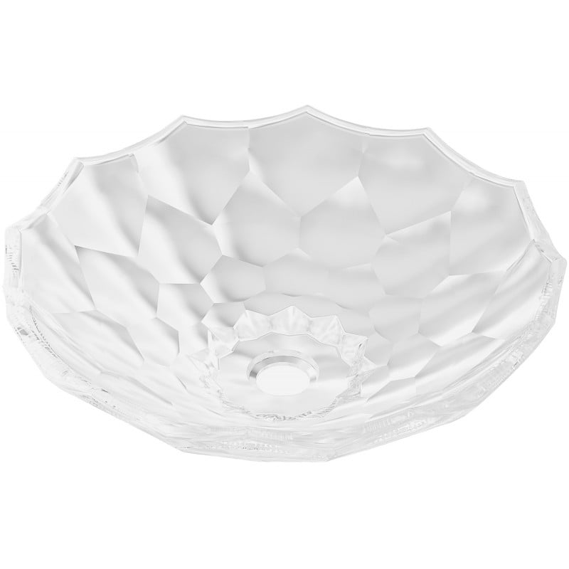 Mexen Inga szklana umywalka nablatowa 44 x 44 cm, transparent - 24074400